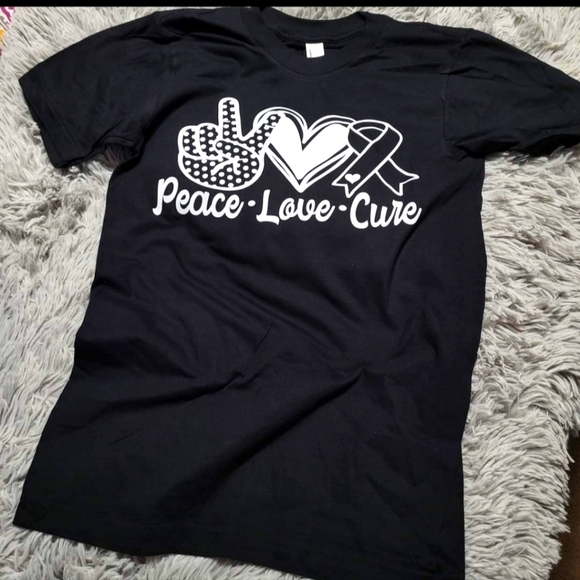 Super Soft Peace Love & Cure Tshirt, Small - Picture 1 of 1